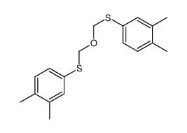 4-[(3,4-dimethylphenyl)sulfanylmethoxymethylsulfanyl]-1,2-dimethylbenzene Structure