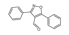 3,5-diphenyl-1,2-oxazole-4-carbaldehyde结构式