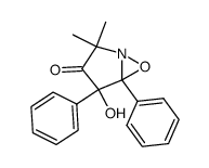 2,2-dimethyl-3-oxo-4,5-diphenyl-6-oxa-1-azabicyclo<3.1.0>hexan-4-ol Structure