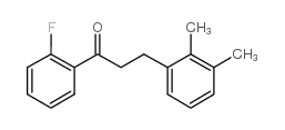 3-(2,3-DIMETHYLPHENYL)-2'-FLUOROPROPIOPHENONE Structure