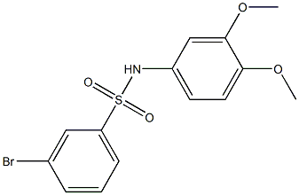 3-Bromo-N-(3,4-dimethoxyphenyl)benzenesulfonamide Structure