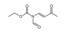 Carbamic acid, formyl(3-oxo-1-butenyl)-, ethyl ester结构式