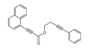 4-phenylbut-3-ynyl 3-naphthalen-1-ylprop-2-ynoate结构式