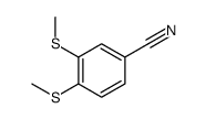 3,4-bis(methylsulfanyl)benzonitrile结构式