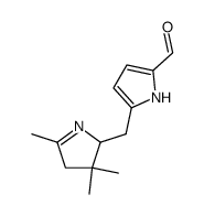 9-formyl-2,3,4,5-tetrahydro-1,3,3-trimethyldipyrrin结构式