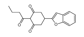 5-(1-benzofuran-2-yl)-2-butanoylcyclohexane-1,3-dione结构式