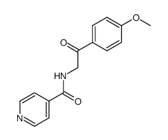 N-(4'-methoxyphenacyl)isonicotinamide结构式