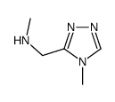 N-Methyl-1-(4-methyl-4H-1,2,4-triazol-3-yl)methanamine structure