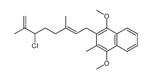 (E)-2-(6-chloro-3,7-dimethylocta-2,7-dien-1-yl)-1,4-dimethoxy-3-methylnaphthalene Structure