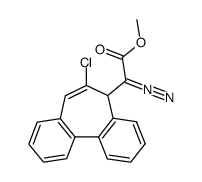 (6-Chlor-5H-dibenzocyclohepten-5-yl)diazoessigsaeure-methylester Structure