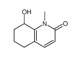 5,6,7,8-Tetrahydro-8-hydroxy-1-methyl-2(1H)-chinolinon Structure