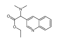 ethyl 2-(dimethylamino)-2-quinolin-3-ylacetate结构式