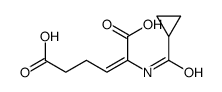 2-(cyclopropanecarbonylamino)hex-2-enedioic acid结构式