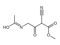 methyl 4-acetamido-2-cyano-3-oxobutanoate Structure