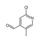 2-Chloro-5-methylpyridine-4-carboxaldehyde结构式