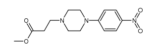 3-[4-(4-Nitro-phenyl)-piperazin-1-yl]-propionic acid methyl ester Structure