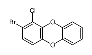 2-bromo-1-chlorodibenzo-p-dioxin Structure