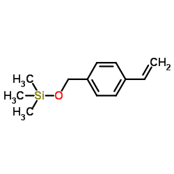 (M,P-VINYLBENZYLOXY)TRIMETHYLSILANE结构式