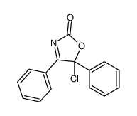 5-chloro-4,5-diphenyl-1,3-oxazol-2-one Structure