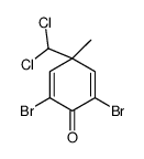 2,6-dibromo-4-(dichloromethyl)-4-methylcyclohexa-2,5-dien-1-one Structure