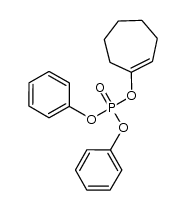 cyclohept-1-enyl diphenyl phosphate Structure