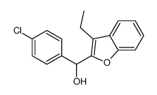 (4-chlorophenyl)-(3-ethyl-1-benzofuran-2-yl)methanol Structure