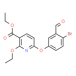 乙基 6-(4-溴-3-甲酰基苯氧基)-2-乙氧基尼古丁酯图片