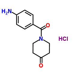 4-(4-OXO-PIPERIDINE-1-CARBONYL)ANILINE HYDROCHLORIDE structure