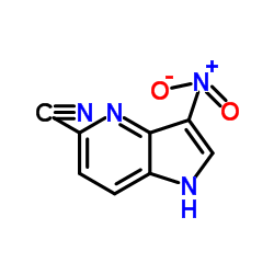 5-Cyano-3-nitro-4-azaindole结构式