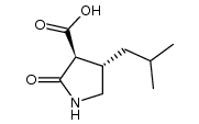 (3S,4S)-4-isobutyl-2-oxopyrrolidine-3-carboxylic acid Structure