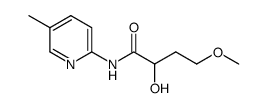 2-hydroxy-4-methoxy-N-(5-methylpyridin-2-yl)butanamide结构式