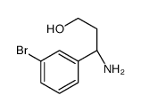 (S)-3-AMINO-3-(3-BROMO-PHENYL)-PROPAN-1-OL structure