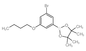 2-(3-Bromo-5-butoxyphenyl)-4,4,5,5-tetramethyl-1,3,2-dioxaborolane Structure