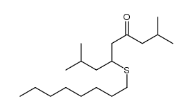 2,8-dimethyl-6-octylsulfanylnonan-4-one结构式