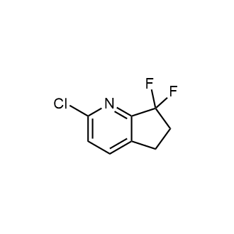 2-Chloro-7,7-difluoro-6,7-dihydro-5H-cyclopenta[b]pyridine structure