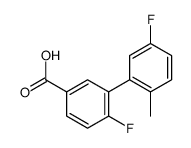 4-fluoro-3-(5-fluoro-2-methylphenyl)benzoic acid结构式