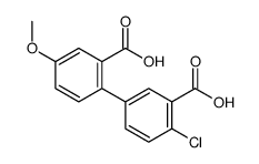 5-(2-carboxy-4-methoxyphenyl)-2-chlorobenzoic acid Structure