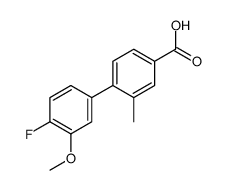 4'-FLUORO-3'-METHOXY-2-METHYL-[1,1'-BIPHENYL]-4-CARBOXYLIC ACID结构式