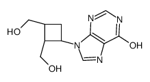 9-[(1R,2R,3S)-2,3-bis(hydroxymethyl)cyclobutyl]-3H-purin-6-one结构式