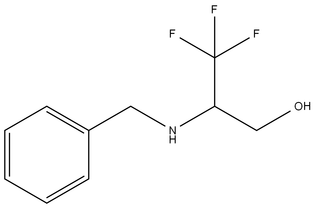 2-Benzylamino-3,3,3-trifluoropropanol Structure