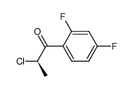 (R)-(2,4-difluorophenyl) 1-chloroethyl ketone结构式