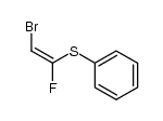 (Z)-α-fluoro-β-bromovinyl phenyl sulfide结构式