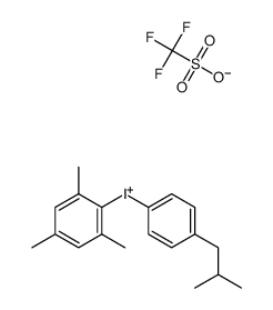 4-isobutylphenyl(mesityl)iodonium trifluoromethanesulfonate结构式