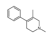 1,5-dimethyl-4-phenyl-3,6-dihydro-2H-pyridine结构式