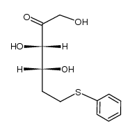 5-Desoxy-6-S-phenyl-6-thiofructose结构式