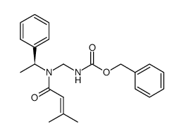 (S)-N-(1-phenyleth-1-yl)-N-(((benzyloxycarbonyl)amino)methyl)-3-methylcrotonamide结构式