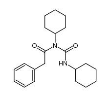 N-phenylacetyl-N,N'-dicyclohexylurea Structure