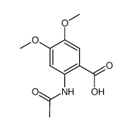 2-(ACETYLAMINO)-4,5-DIMETHOXYBENZOIC ACID Structure