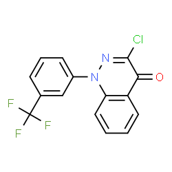 4(1H)-Cinnolinone,3-chloro-1-[3-(trifluoromethyl)phenyl]-结构式