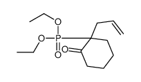 2-diethoxyphosphoryl-2-prop-2-enylcyclohexan-1-one结构式